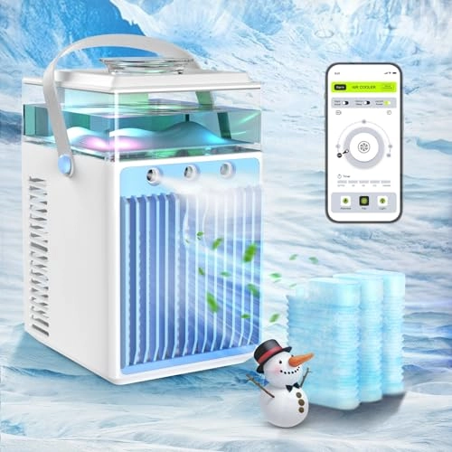 Mini Air Conditioner - 4 in 1 800ml Rechargeable