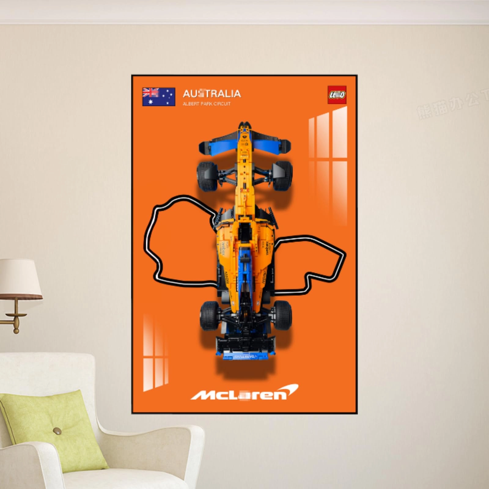 SUNHON Figures Display Wall Mount (42141) - 60x90x3cm acrylic