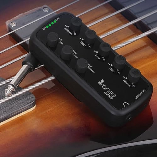 Portable Guitar/Bass Headphone Amp - USB Multi-Effects Recording