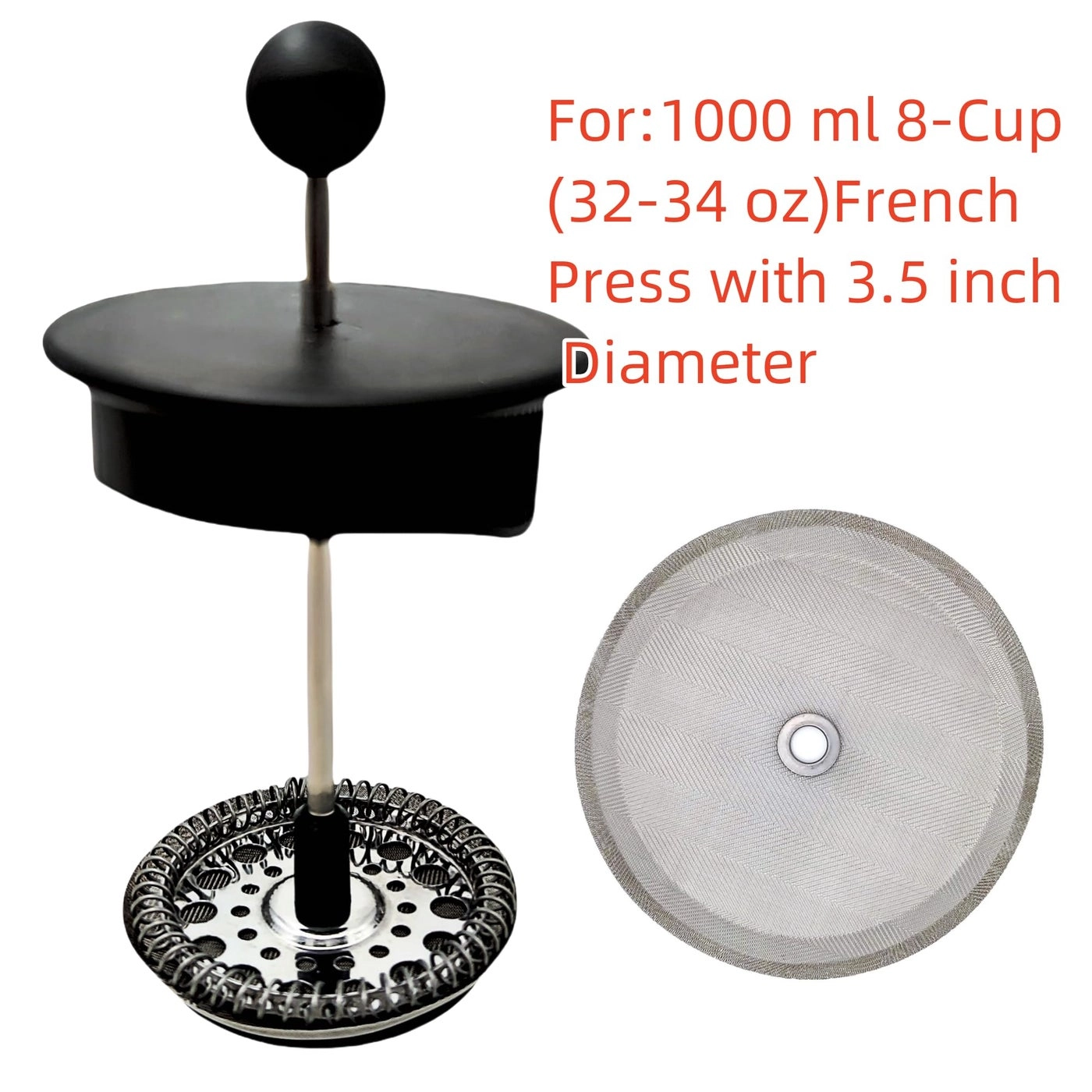 french press filter screen - 1000 ml