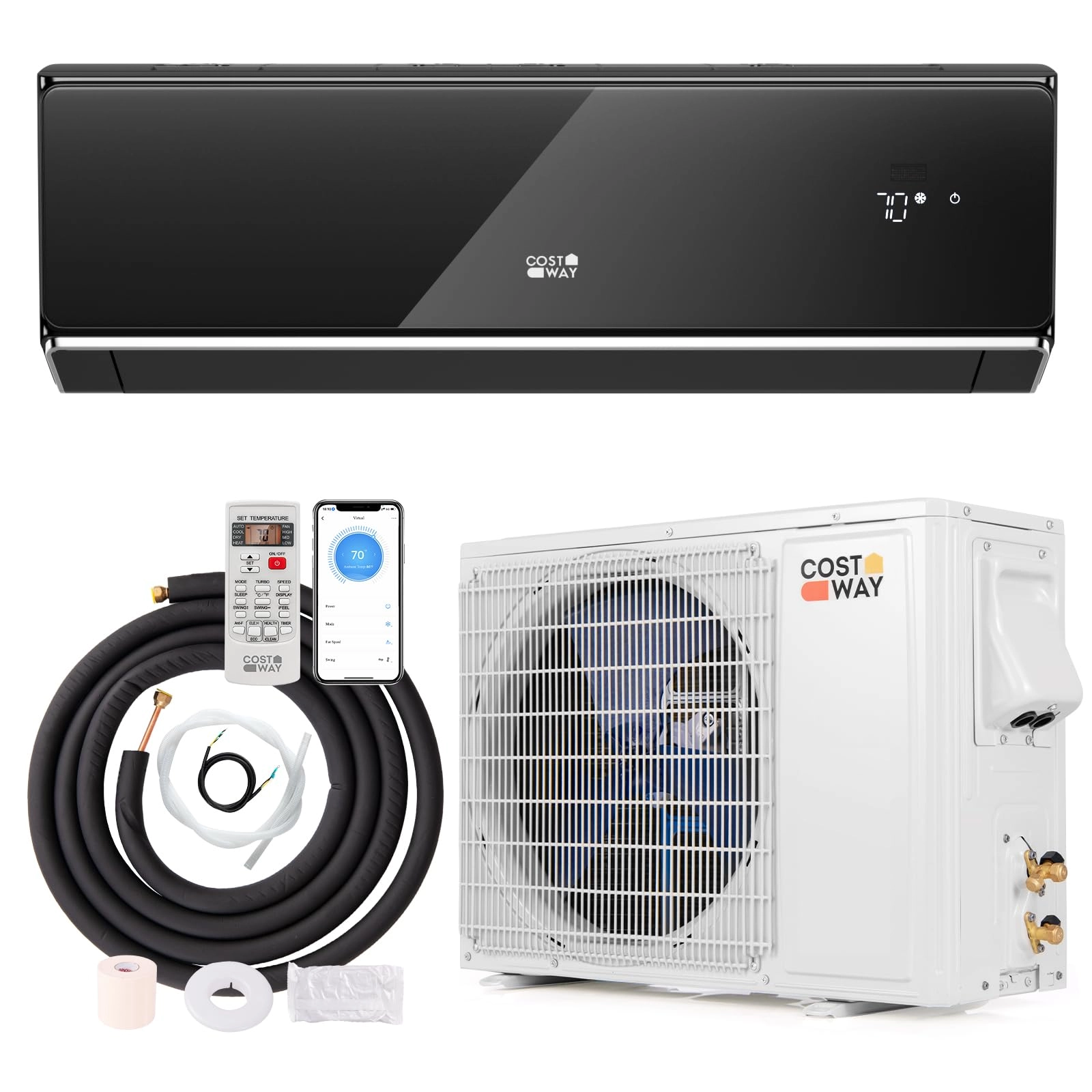 Costway Mini Split Air Conditioner - WiFi