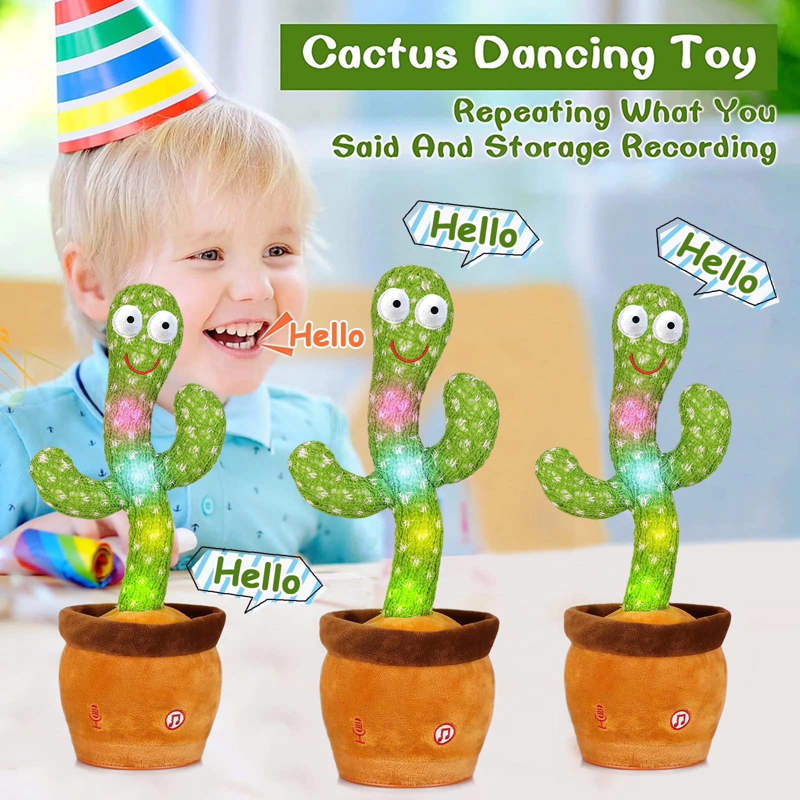Christmas Dancing Cactus - 3 years+