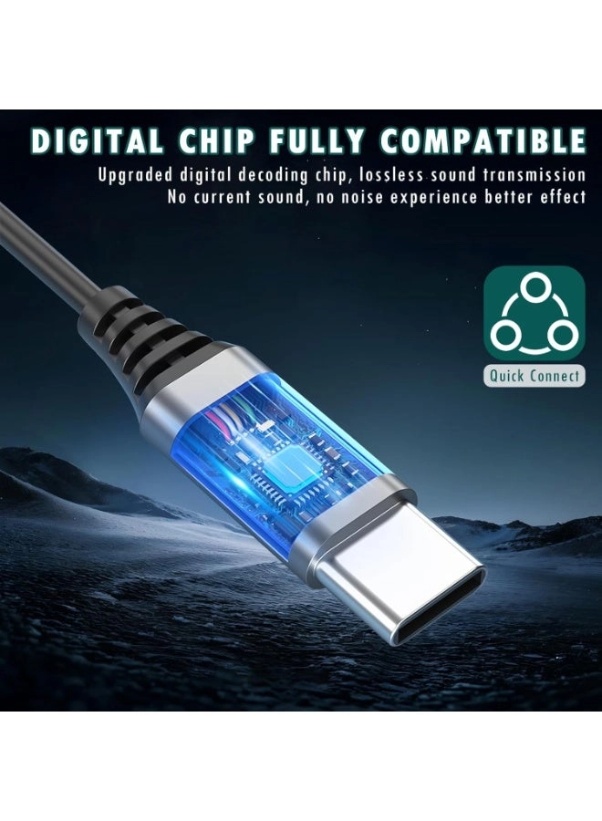 USB C Headphones Wired Earbud