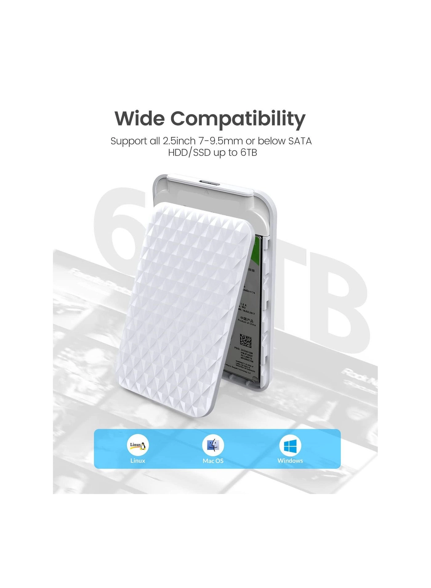 Hard Drive Enclosure - Usb 3.0 Sata 2.5 Inch