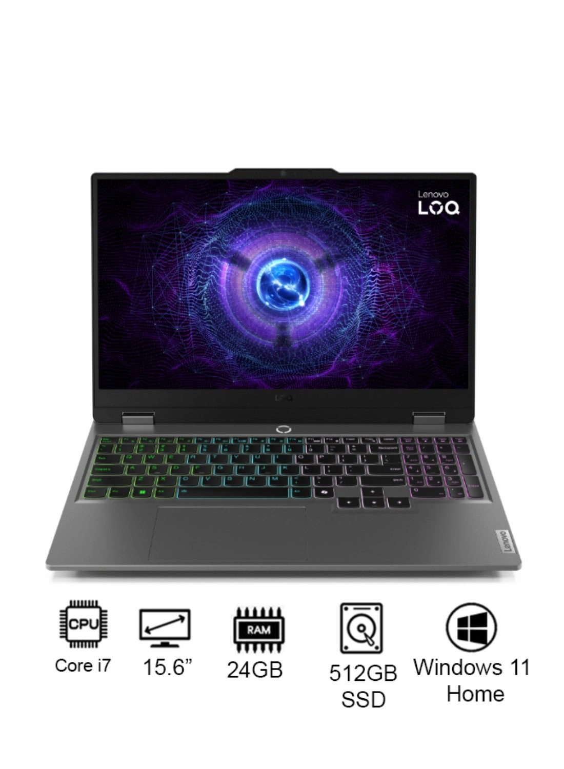 Lenovo LOQ 15IRX9 83DV00R9AX - 15.6'' Core i7-13650HX 24GB DDR5 512GB SSD