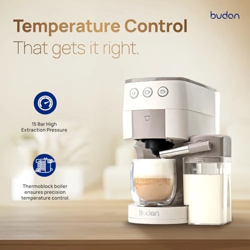 One Touch - 2 in 1 15 Bar Integrated Milk Frother