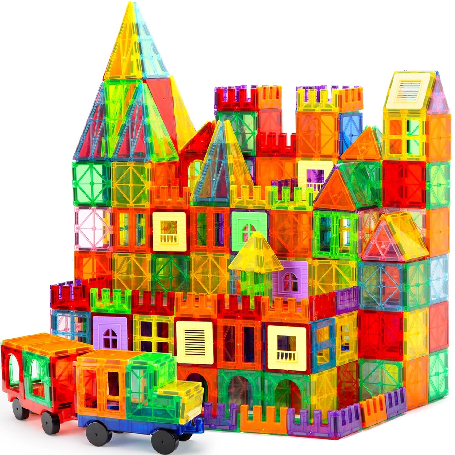OugerToy Magnetic Tiles - 104pcs