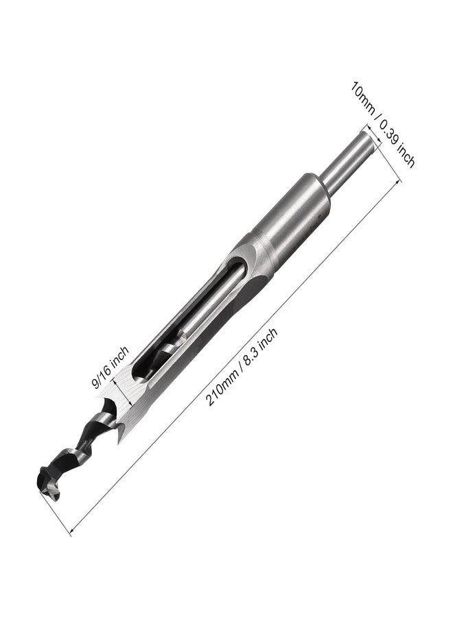 Square Hole Drill Bits - 14mm 9/16" x 210mm
