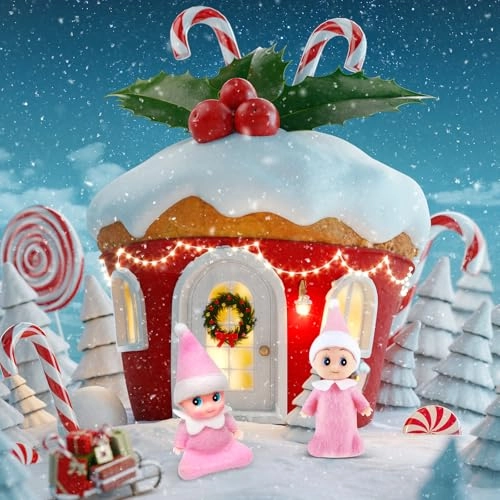 Christmas Elf Doll - Mini Pink