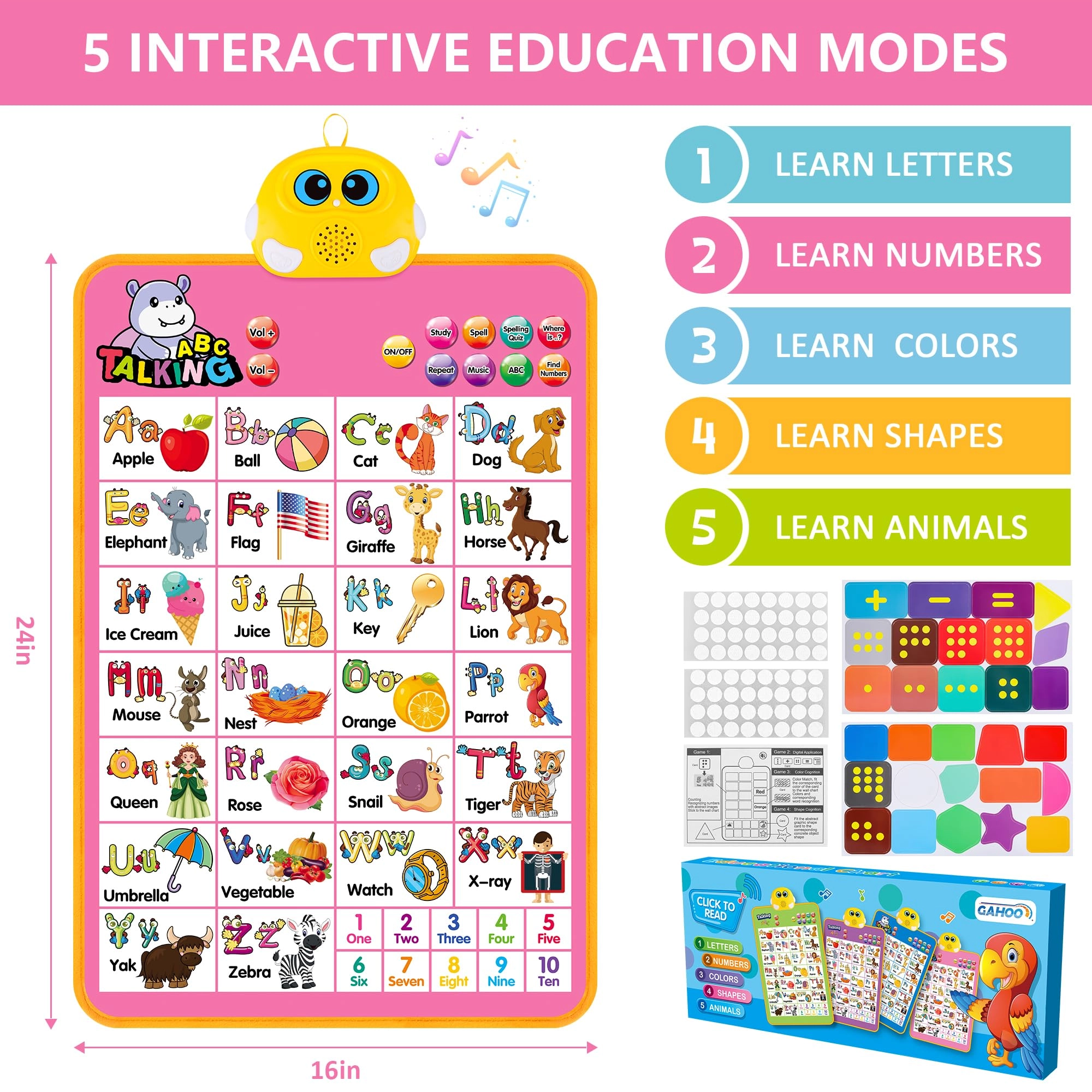 gahoo Alphabet Wall Chart - 1-3 years+