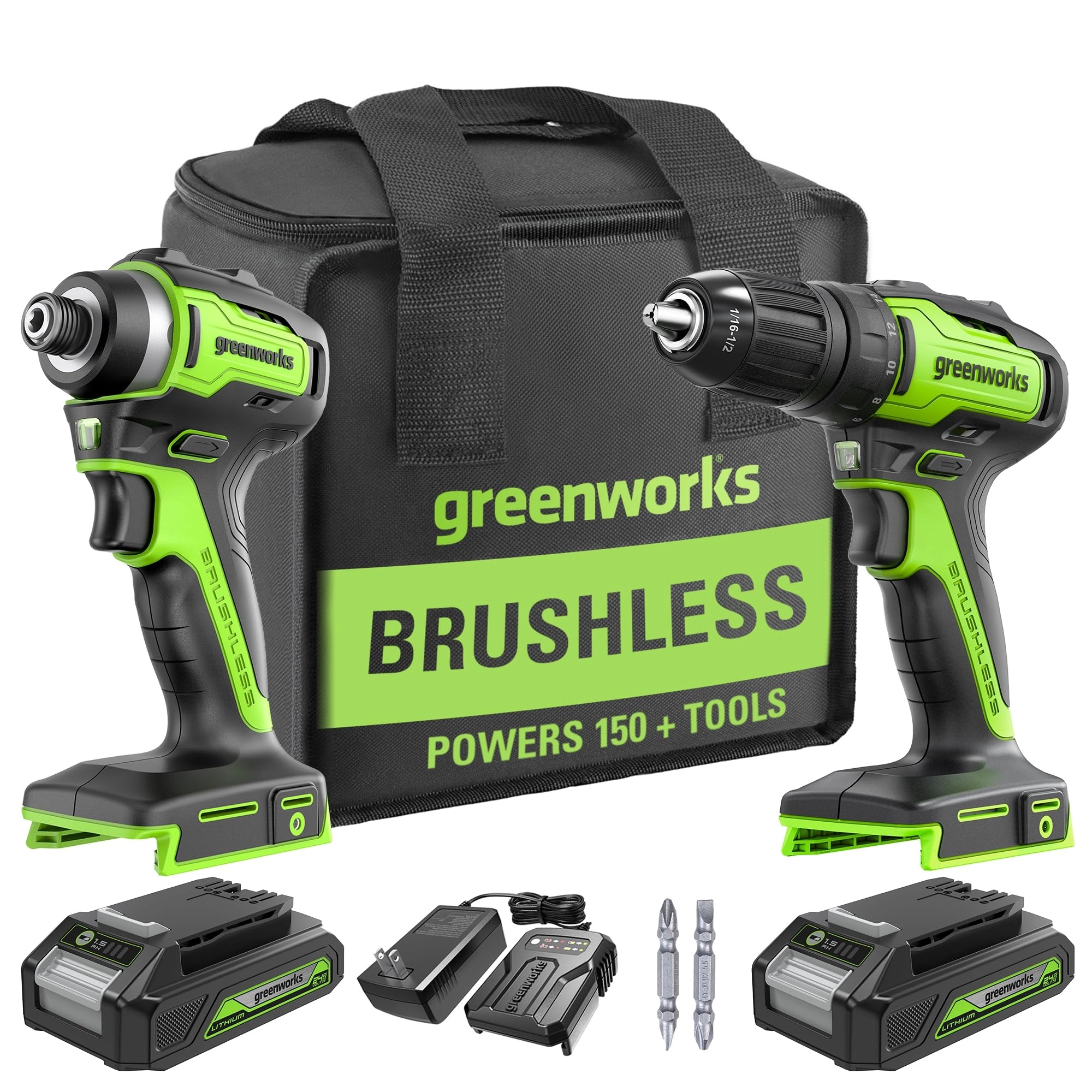 Greenworks DDG401 - 2 Ampere-hour 24 Volt + ISG402