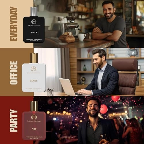 Fire - Eau de Toilette 50ml + Blanc - Eau de Toilette 50ml + Black - Eau de Toilette 50ml