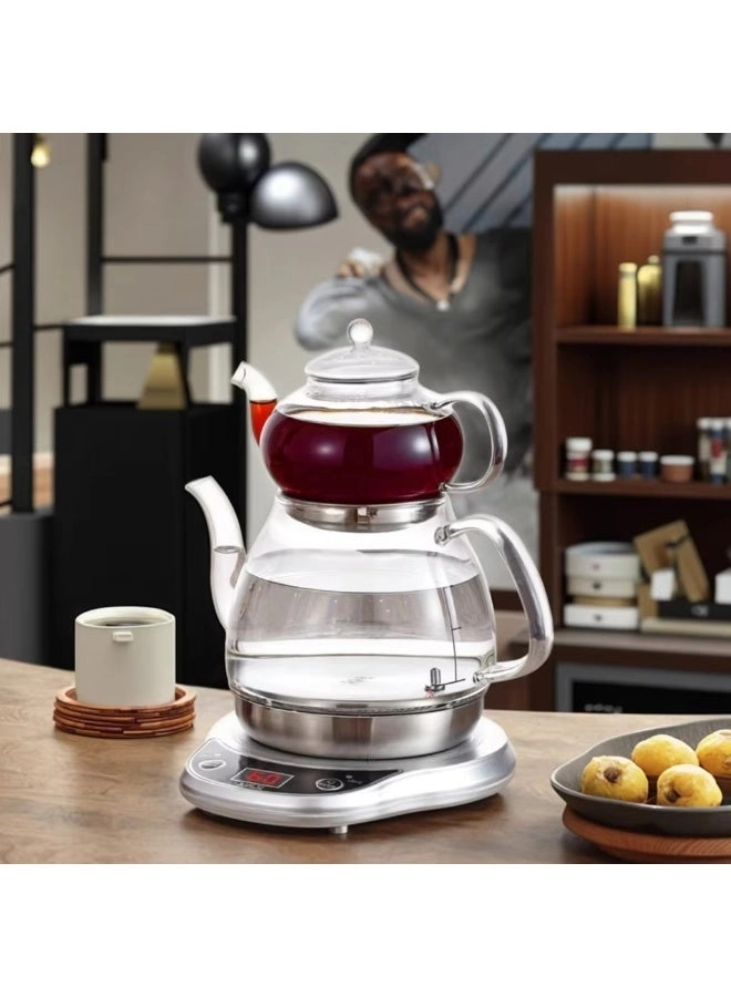 Turkish Coffee Maker and Glass Samovar Set GA-C92871