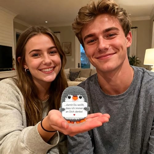 Penguin Positive Penguin 15 cm Knitted - Pocket Hug