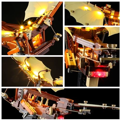 LED Light for LEGO 10363 ICONS Leonardo da Vinci's Flying Machine - Plastic