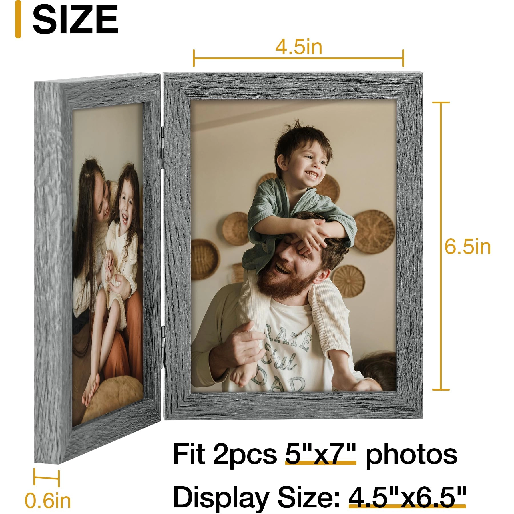 Double Picture Frame - 5x7 2