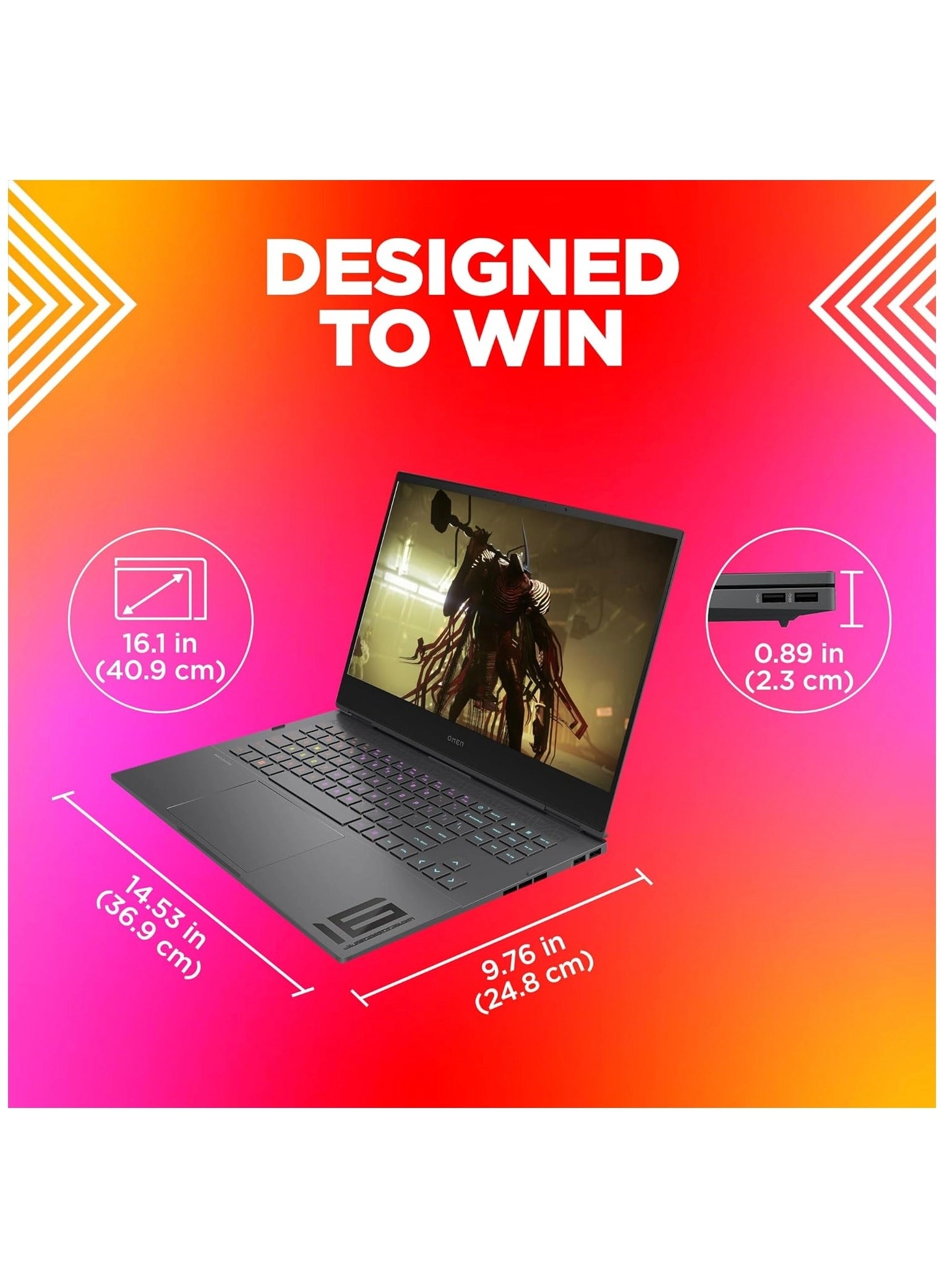 OMEN - 16.1'' Core i9-13900HX 16GB DDR5 1TB SSD