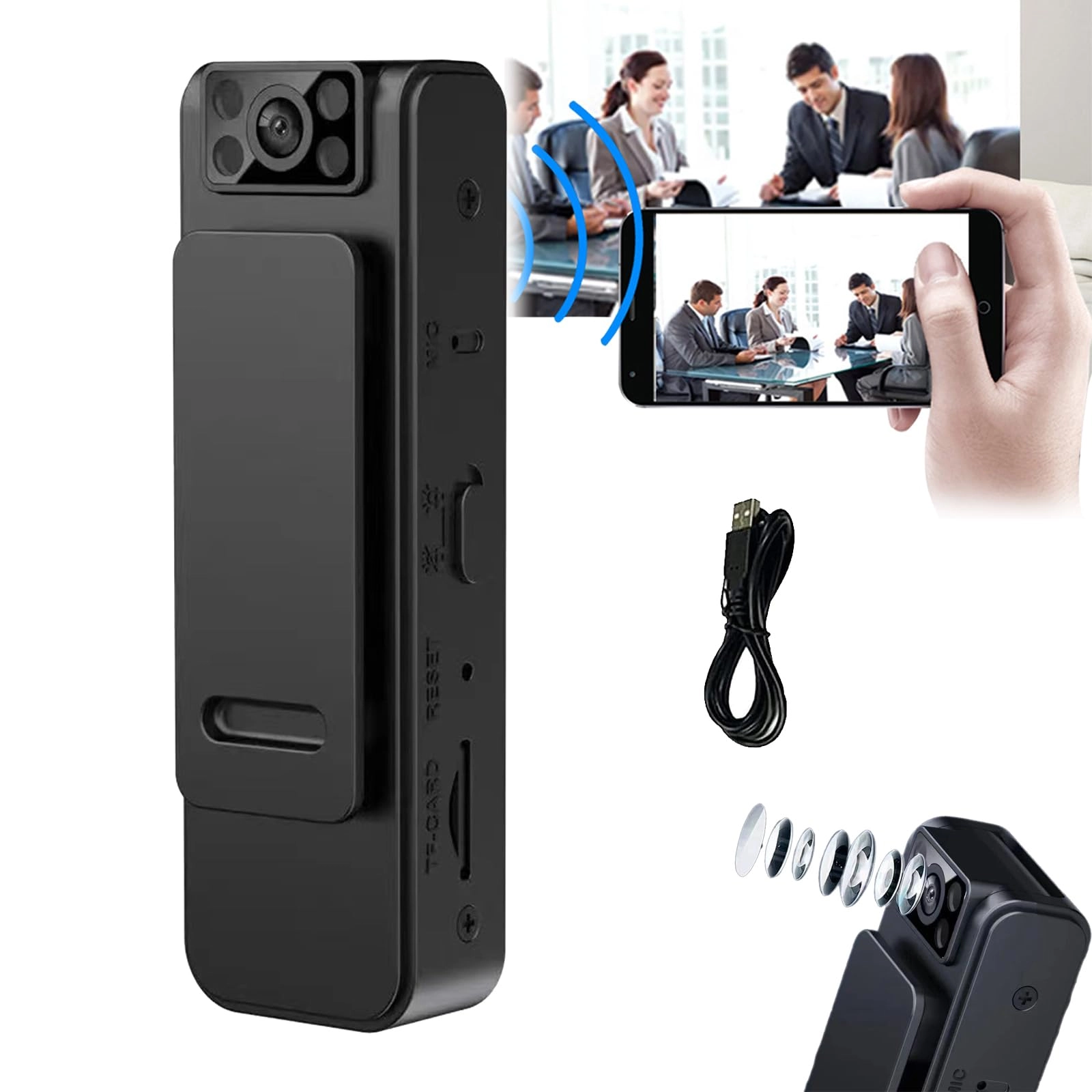 Psacvbngd HD 1080p Noise Reduction Camera