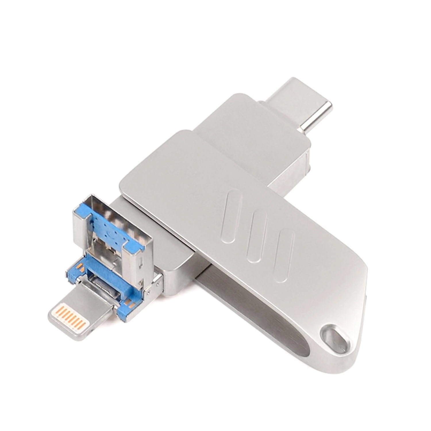 Kitpan Store 3 in 1 Flash Drive - USB 3.0 Type-C Lightning 1TB