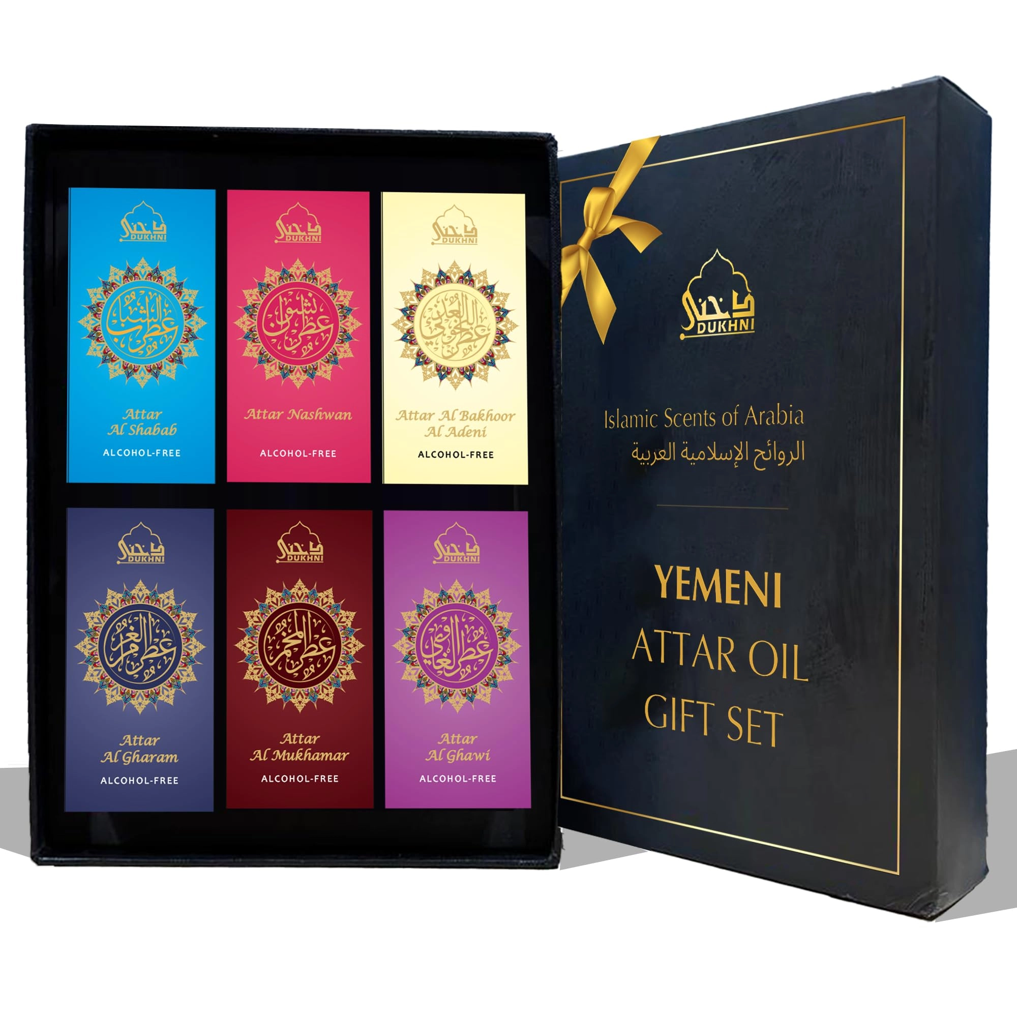 Aromatan Pvt. Ltd. Nashwan + Al Ghawi + Al Adeni + Al Mukhamar + Al Gharam + Al Shabab - Yemeni Set of 6x6ml 6
