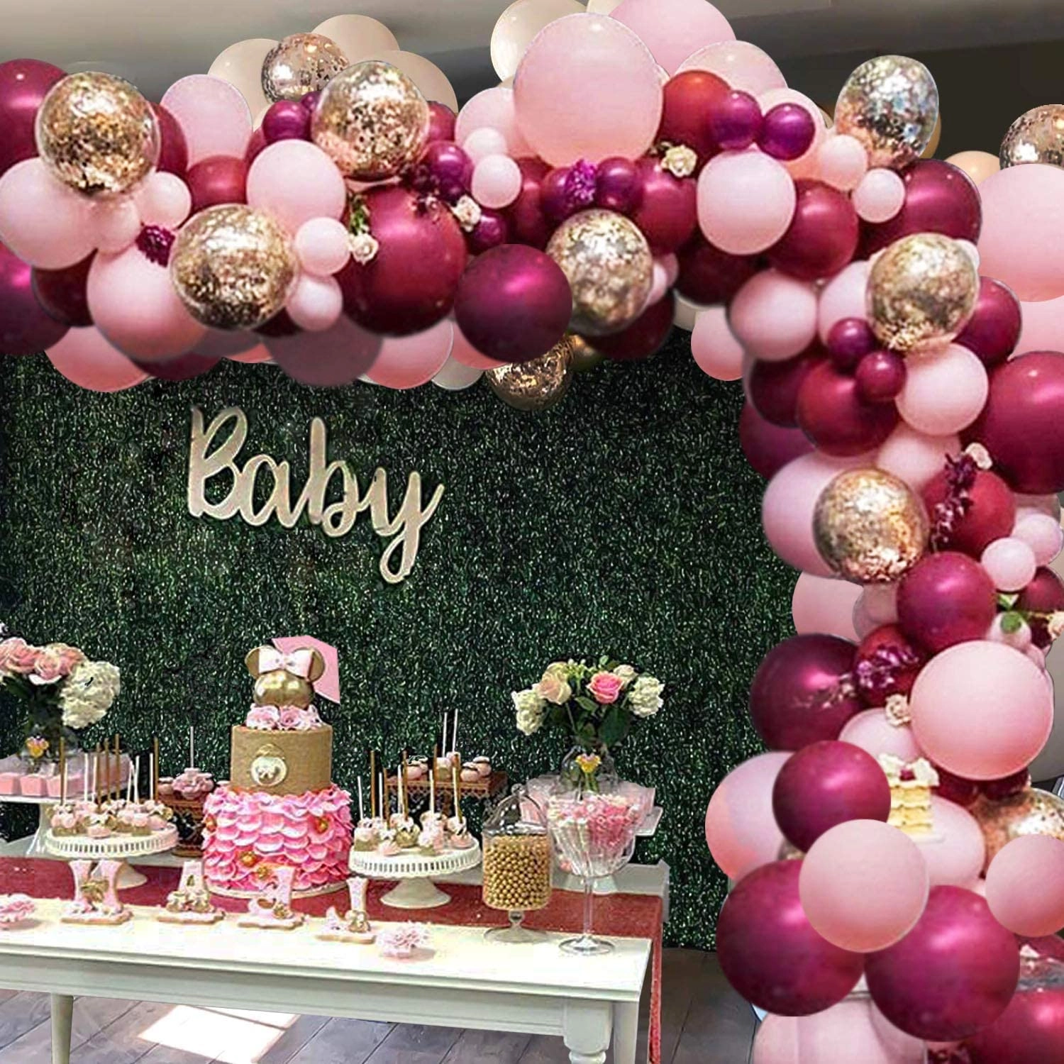 Party Time Trading LLC Balloon Arch Garland Kit - 119Pcs Baby Shower Wedding Birthday Girl Party