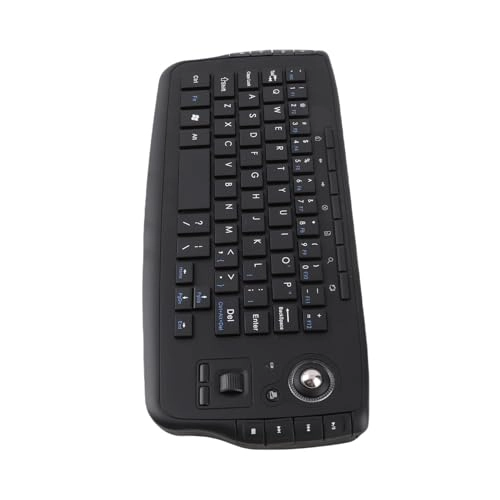 Wireless Keyboard with Trackball Mouse - Wired