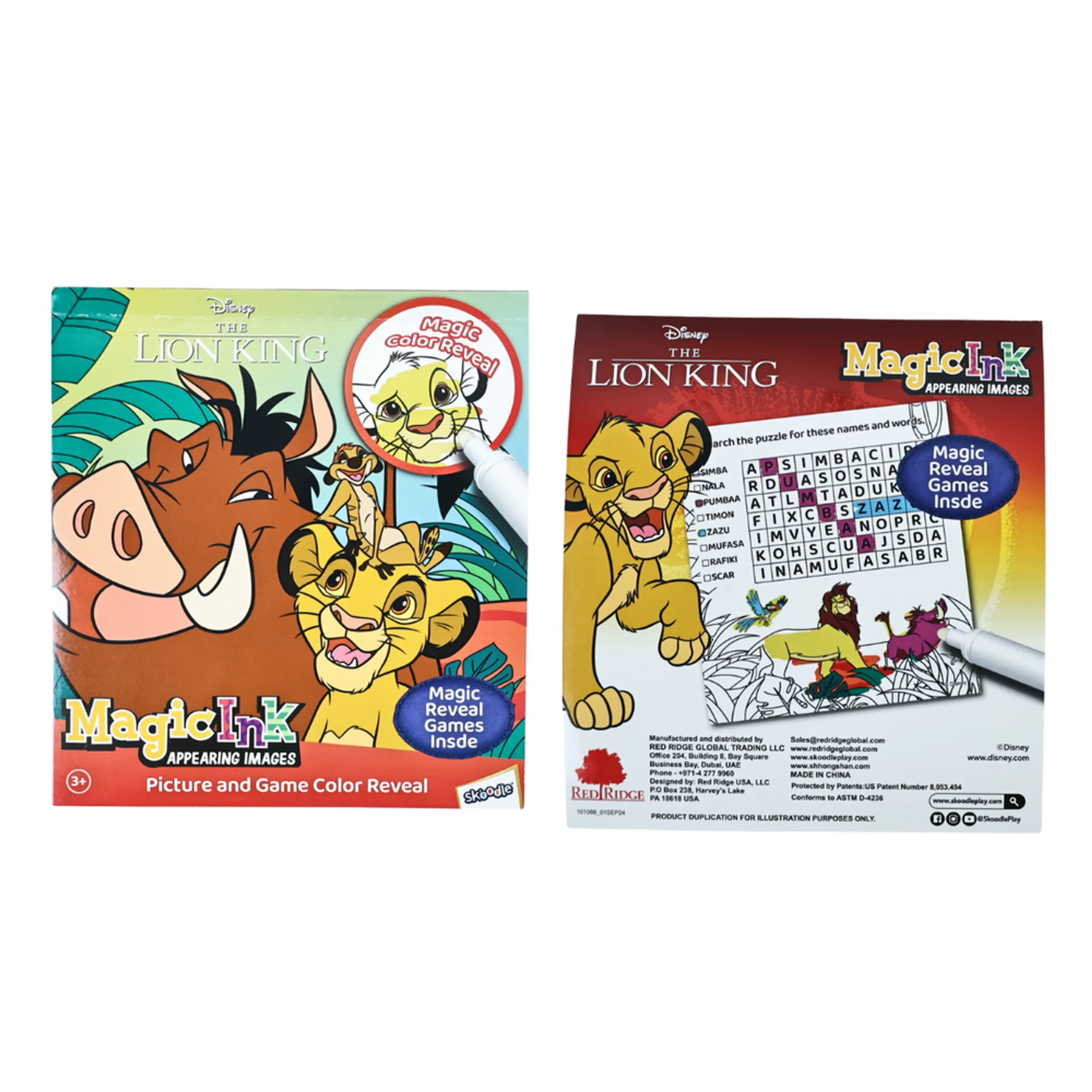Lion King Mini Magic Ink Appearing Images - Mess-Free Marker
