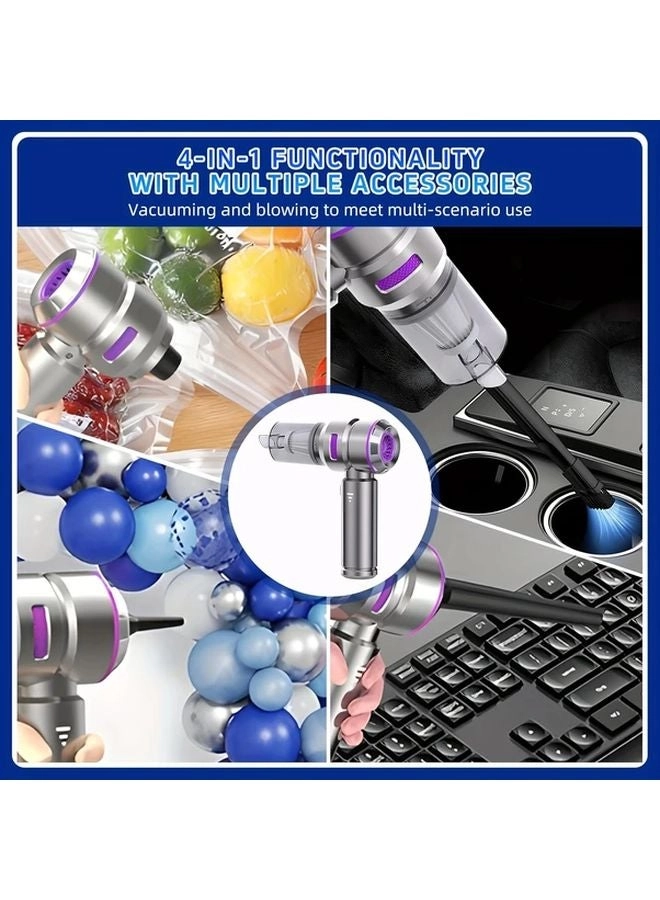 4-in-1 Wireless Handheld Vacuum Cleaner - 2000mAh