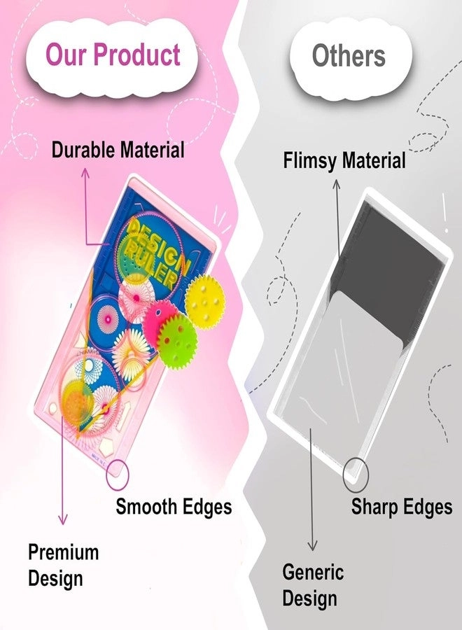 Designer Spirograph Ruler Set - 6+ years