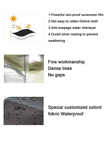 Washer and Dryer Cover - Black Waterproof Polyester