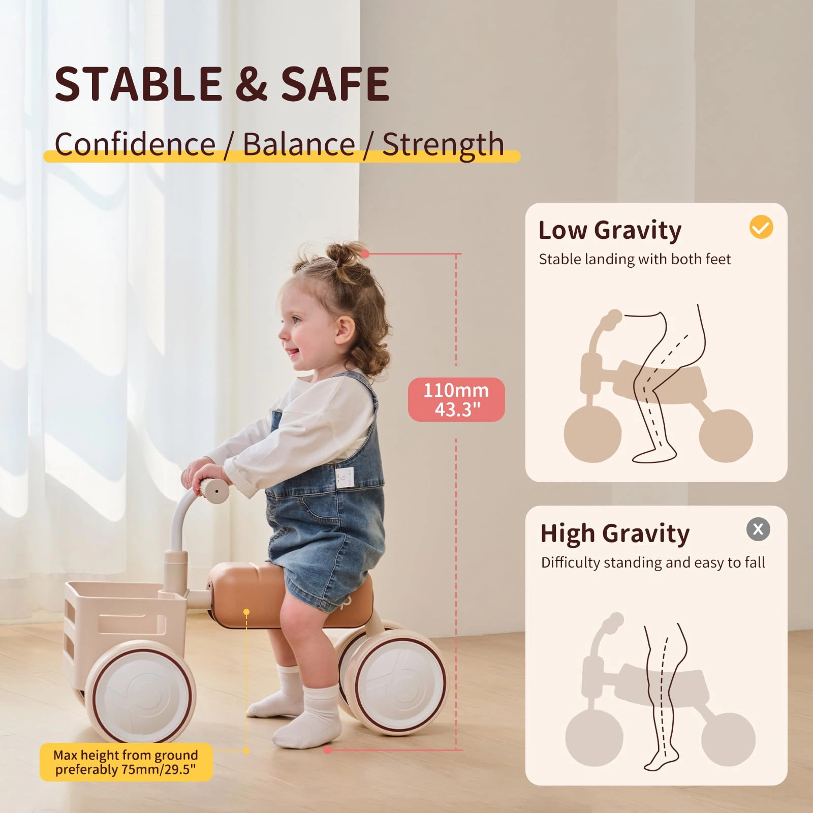 Toast - Balance Bike Convertible Push Rider Red