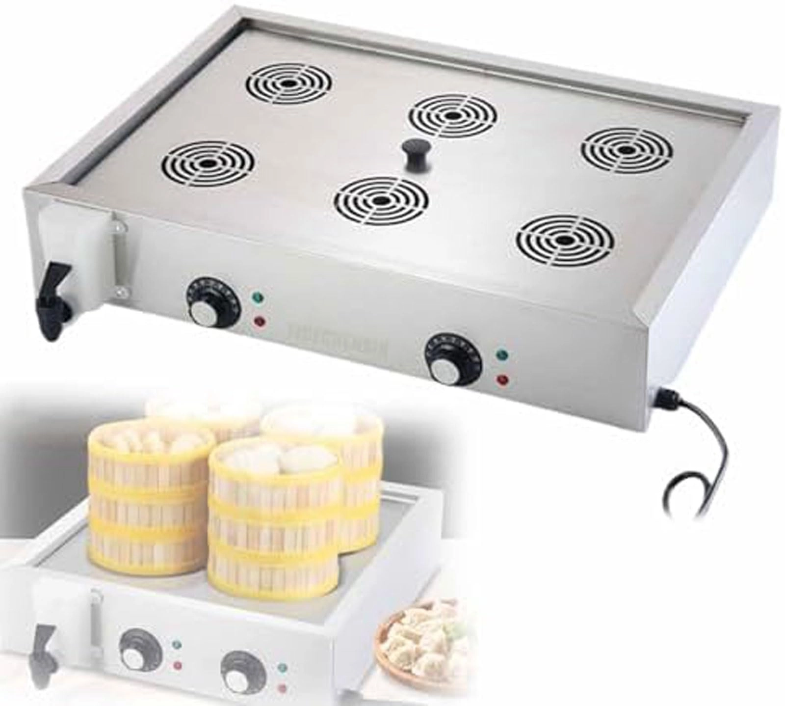 Electric Dim Sum Steamer - 2/4/6 hole 30-110C