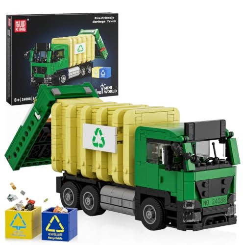 24088 - Garbage car toy building blocks 646 pcs