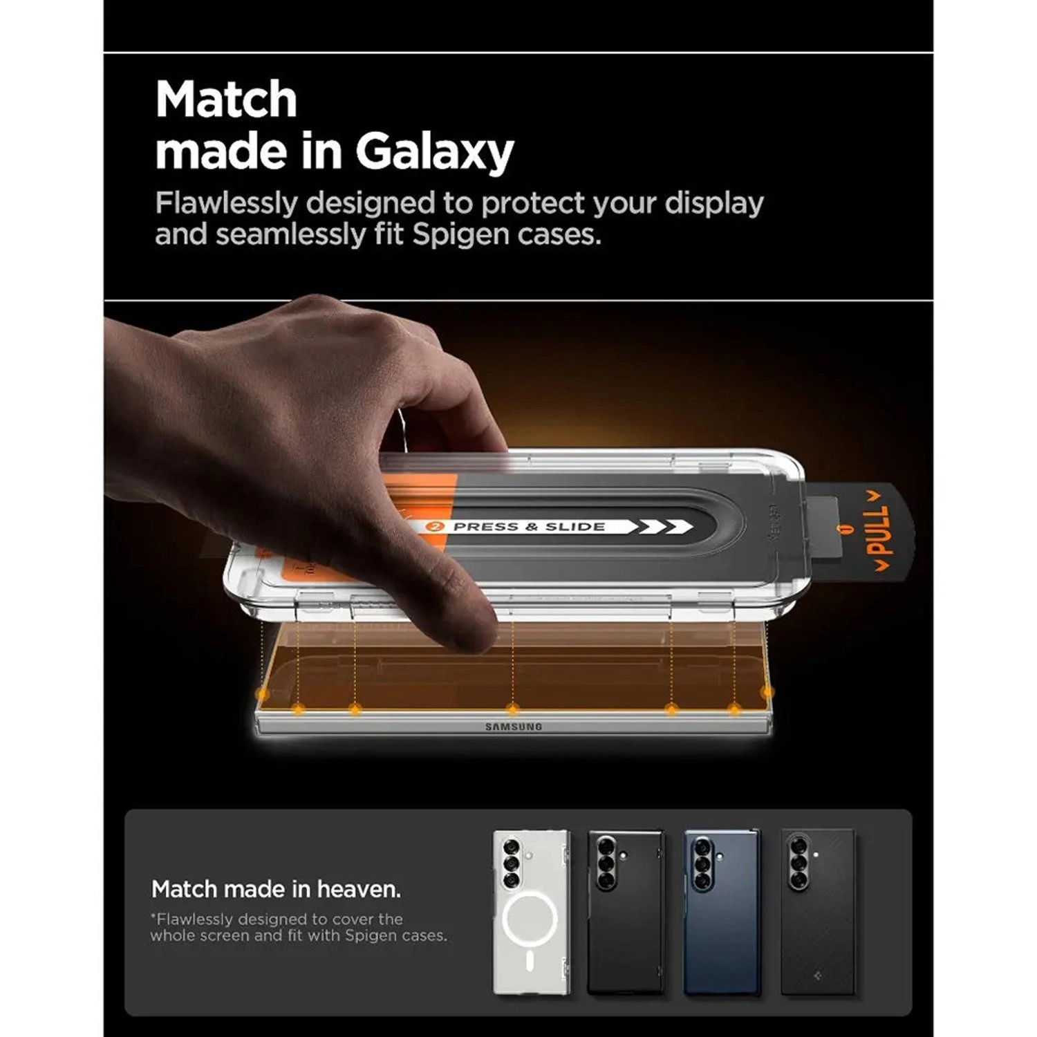 Clear Tempered Glass Screen Protector for Galaxy Z Fold7 (2-Pack)