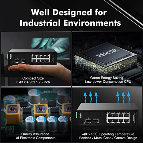 10*1G PoE Managed - 8-ports