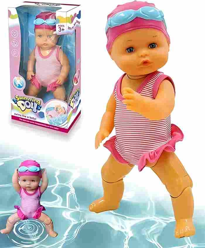 Swimming Baby Doll - Waterproof Floating Pink