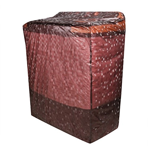 Semi Automatic Square Design Washing Machine Covers - Brown Polyvinyl Chloride (PVC)