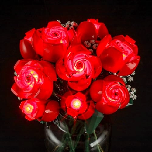 Light Kit for LEGO Bouquet of Roses - Music Version Compatible with LEGO Icons 10328