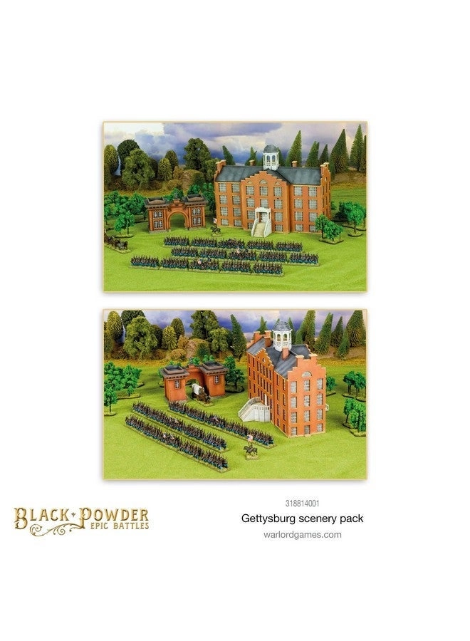 Black Powder Epic Battles American Civil War Gettysburg Scenery Pack Model Kit (318814001) - Plastic Table Top Wargaming