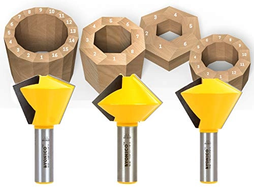 Birdsmouth Router Bit Set - 1/2-Inch 3 Bit