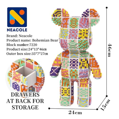 Bear Building Blocks - Graffiti bear 7220 pcs