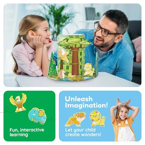 Magnet Building Blocks - Safari Animal 8pcs