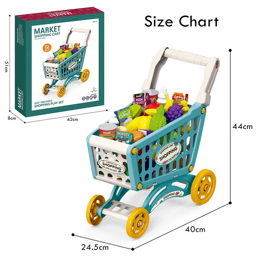 Market Shopping Cart Toy Set - 56pcs (SBF-LS_DIYSC_PI)