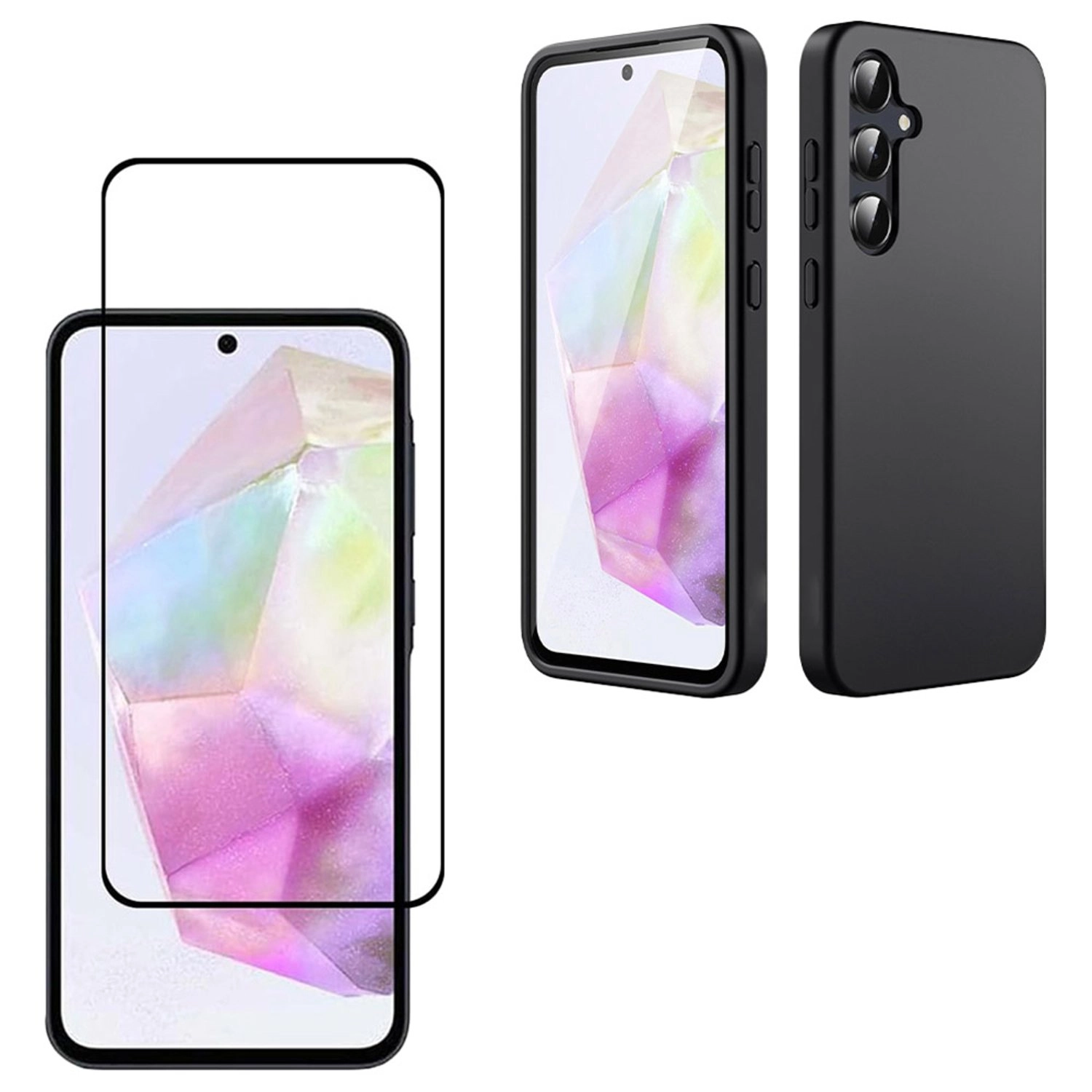 Trands Case with Screen Protector for Samsung Galaxy A55