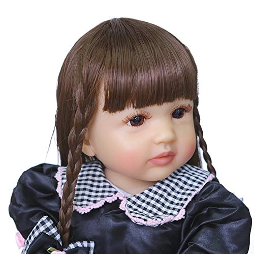 Reborn Doll - 22in Silicone Vinyl Plaid Tiered Dress