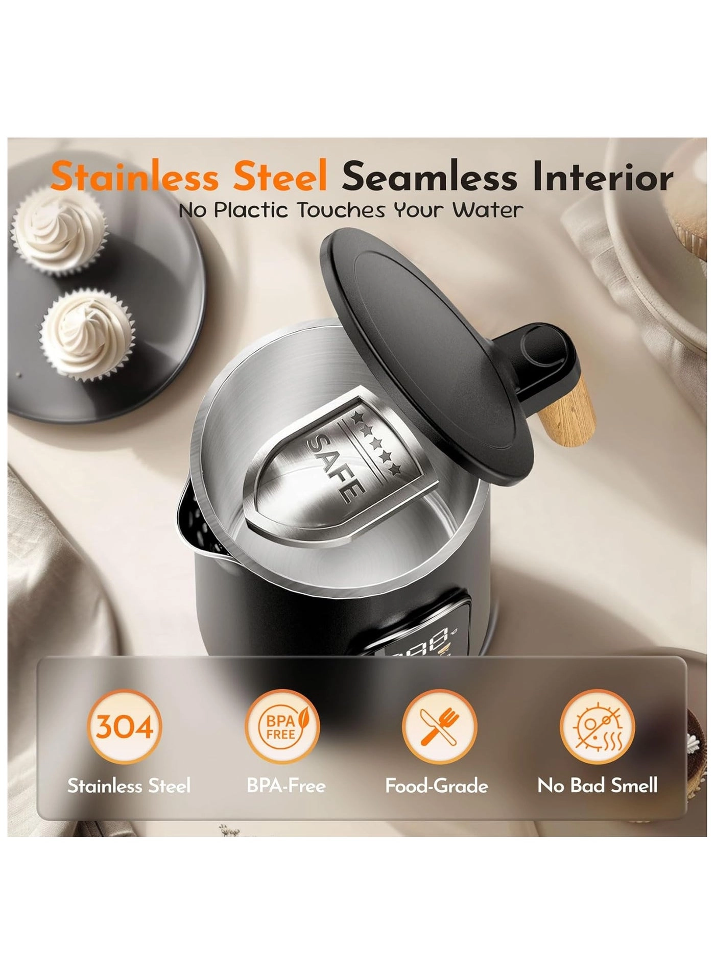 Fast Temperature Control Electric Kettle