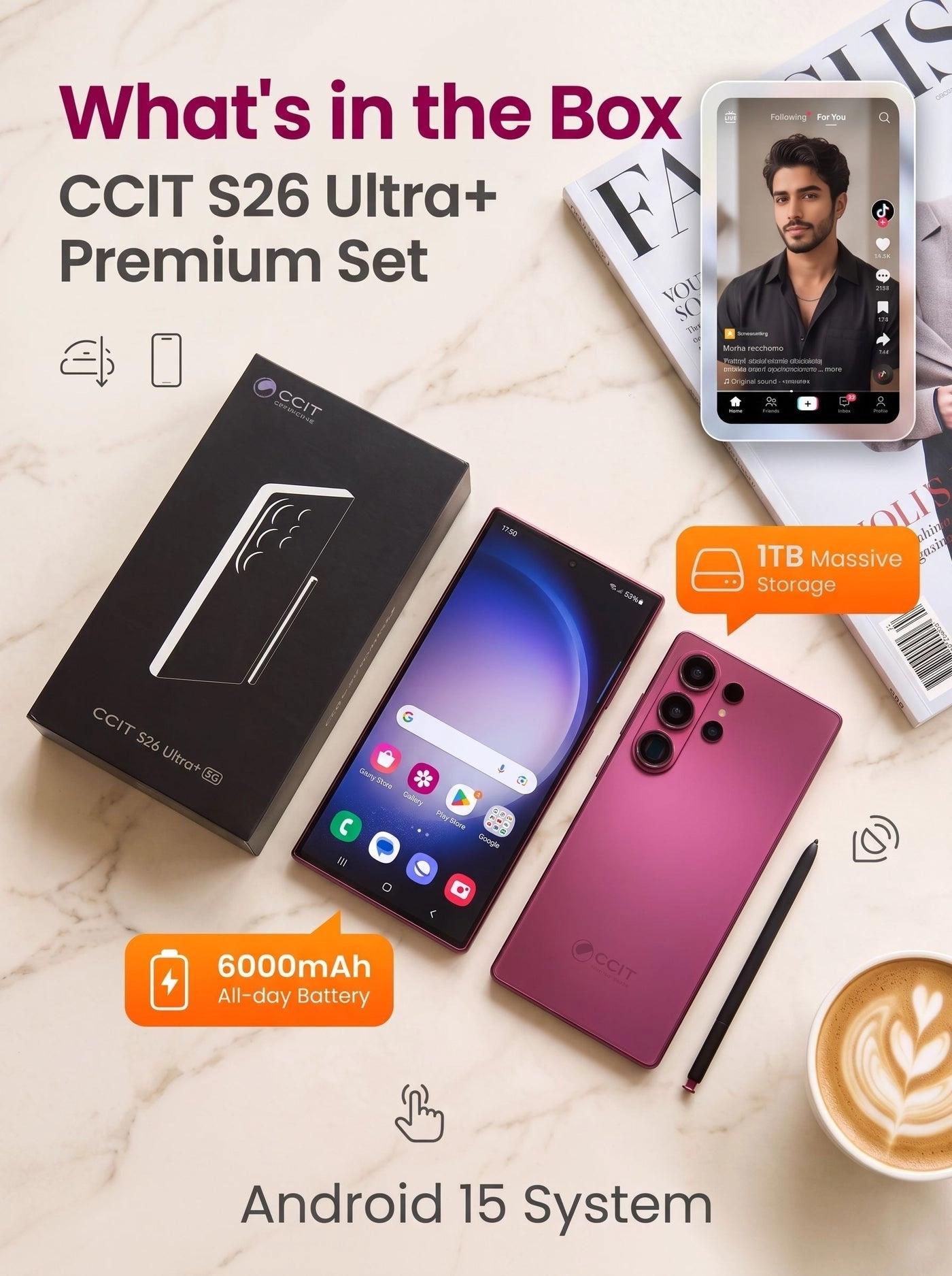 S26 ultra+ 16GB 1TB