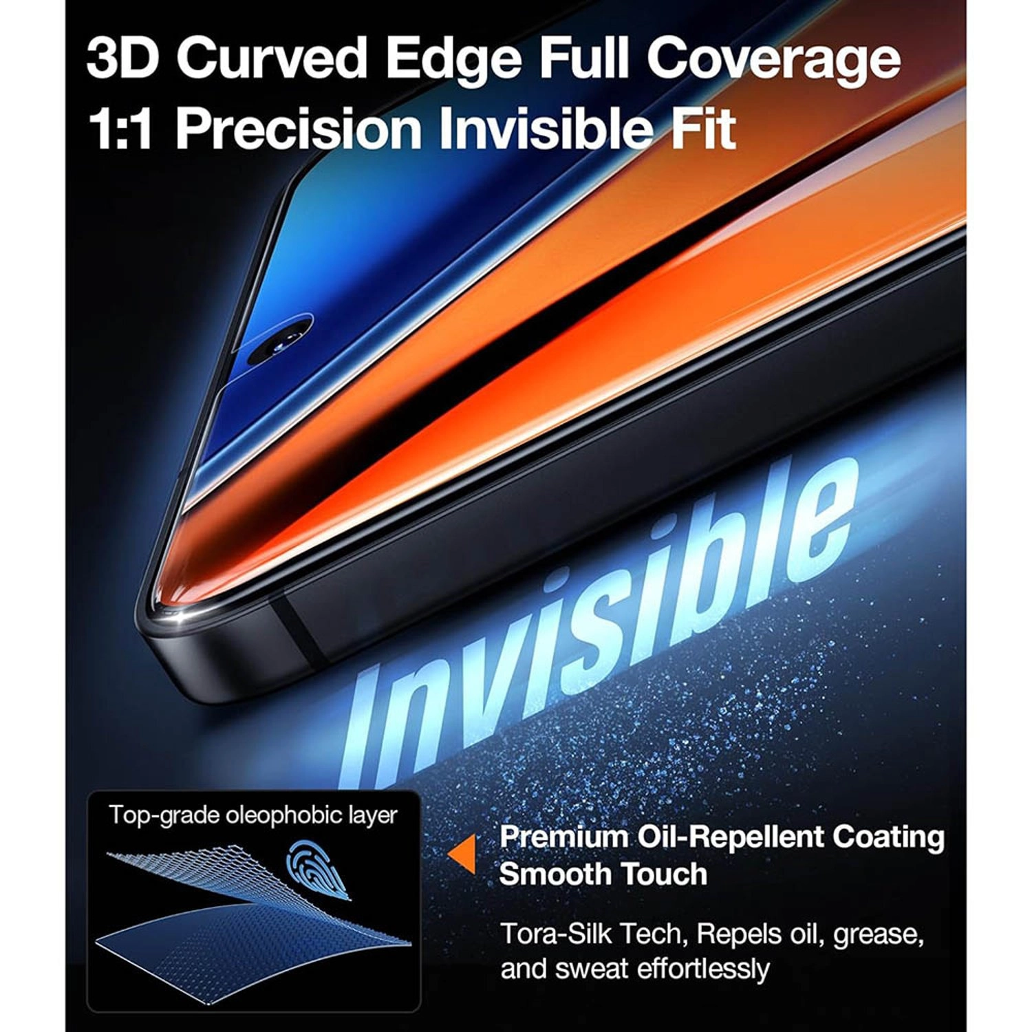 HD Clear Tempered Glass Screen Protector for Samsung Galaxy S24 Plus