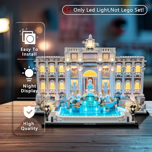 Light Kit for LEGO Trevi Fountain 21062 - Plastic 1