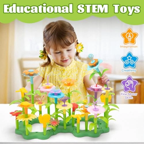 Flower Garden Toy - 36 months - 8 years 98 pieces